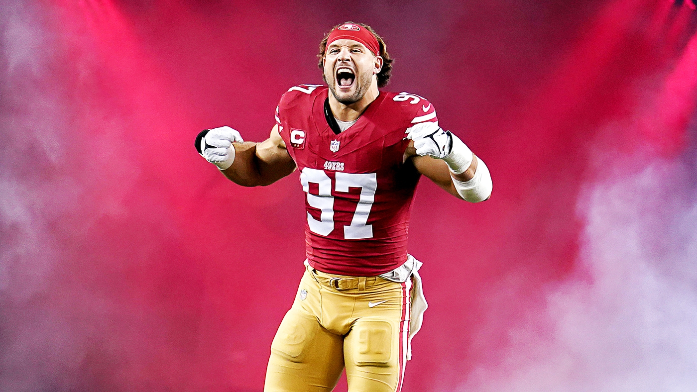 49ers’ Nick Bosa returns to practice ahead of Australia trip