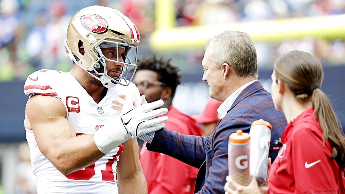 49ers injury updates: John Lynch offers encouraging news on Nick Bosa, Kyle Juszczyk, Christian Kirk