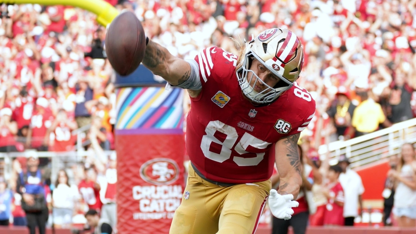 George Kittle's record-breaking touchdown against Broncos proved he's all the way back from injury, and then some